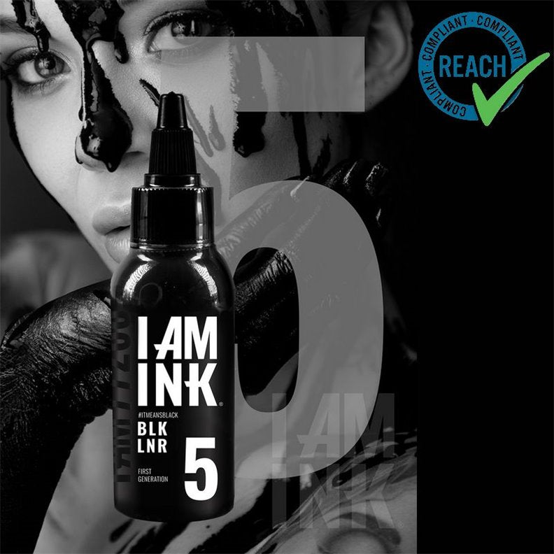 Encre de tatouage I AM INK #5 Black Liner - 50ml