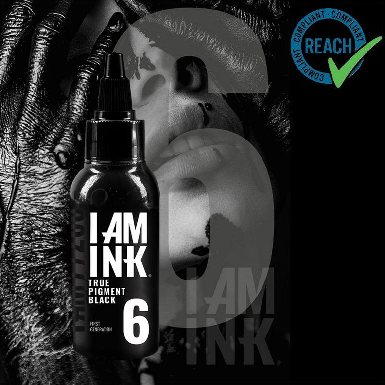 Encre de tatouage I AM INK #6 True Black - 50ml